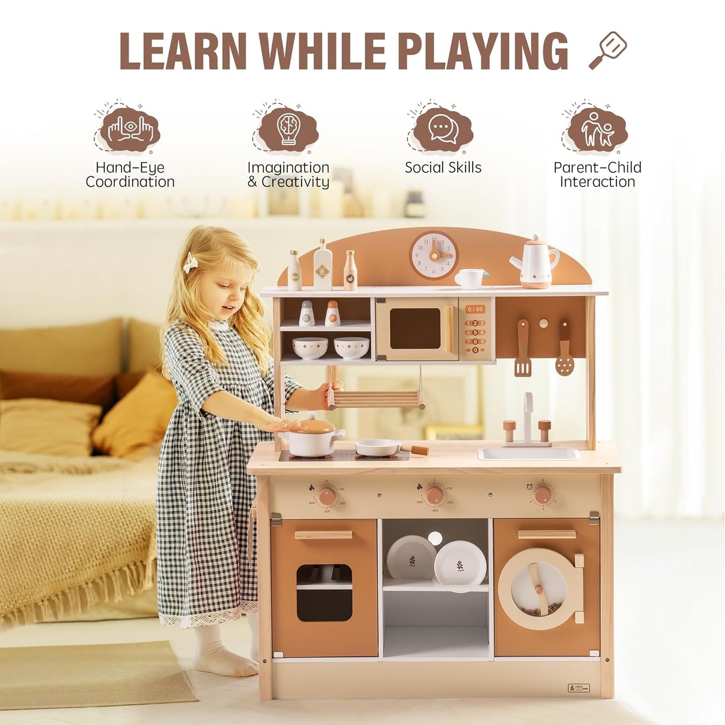 Kids Toddlers Kitchen Playset