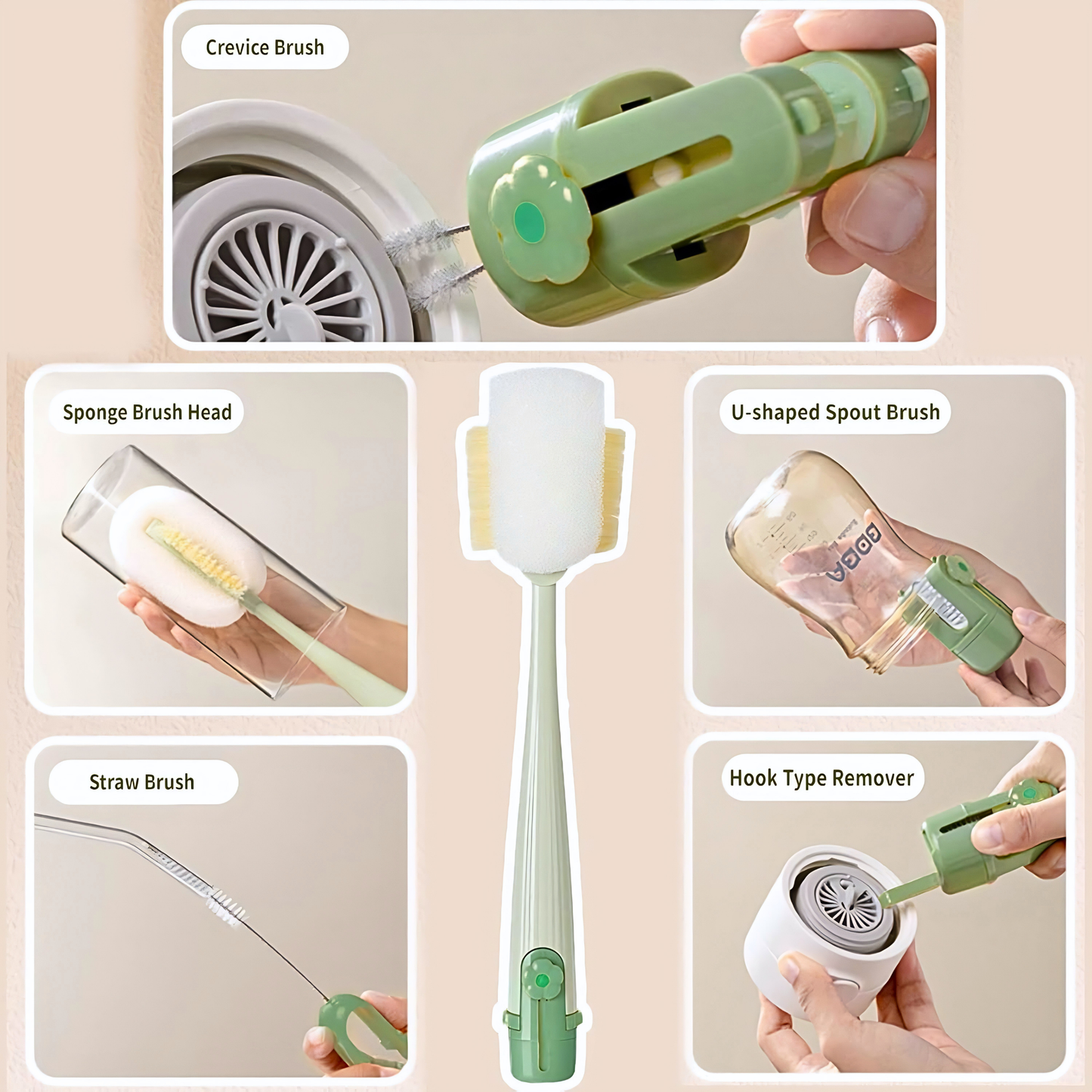 PureClean™ 5 in 1 Brush Kit