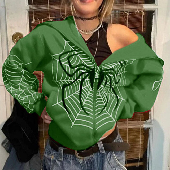 Trendy Women's Spider Hoodie