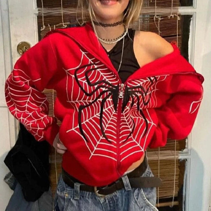 Trendy Women's Spider Hoodie