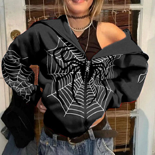 Trendy Women's Spider Hoodie