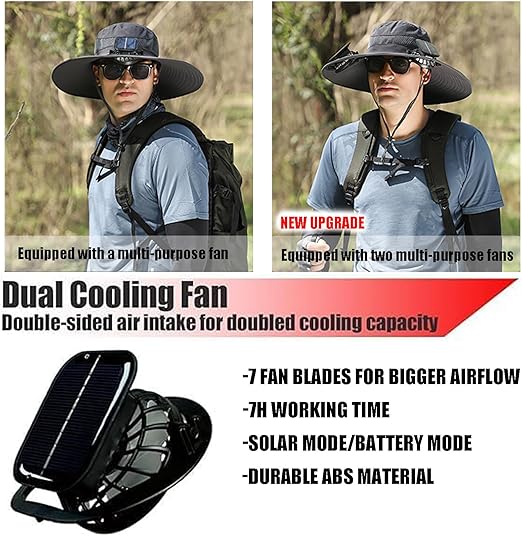 BreezeX™ Solar Fan Hat