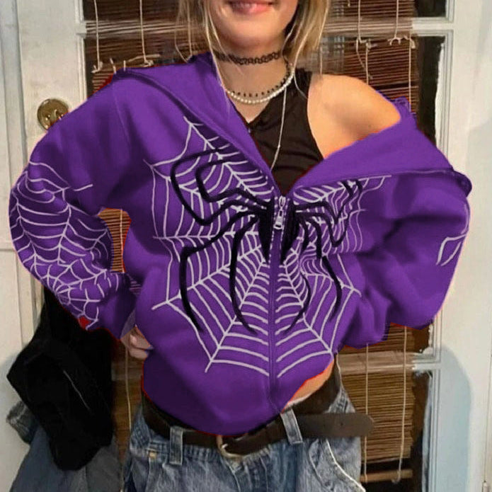 Trendy Women's Spider Hoodie